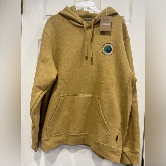 Patagonia Other - Patagonia Men's L Large Unity Fitz Uprisal Hoodie Pufferfish Gold Yellow NWT